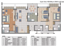 Floor Plans 3 BHK